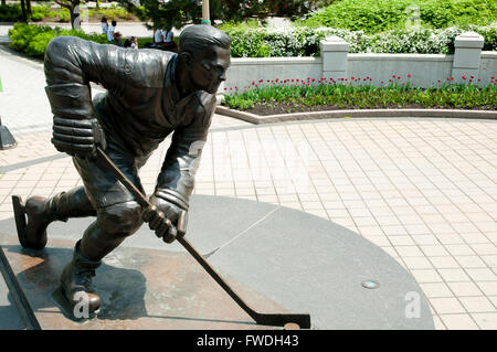 Maurice Richard Statue - Montreal - Kanada Stockfoto