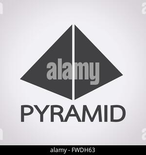 Pyramide-Design-Ikone Stock Vektor