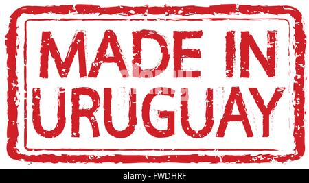 Made In URUGUAY Stempel Text Illustration Stock Vektor