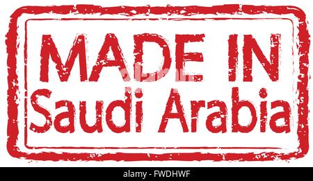 MADE IN Saudi-Arabien Grunge-Stempel Stock Vektor