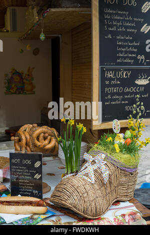 Ostermarkt in Prager Burg, Prag, Tschechische Republik, Europa Stockfoto