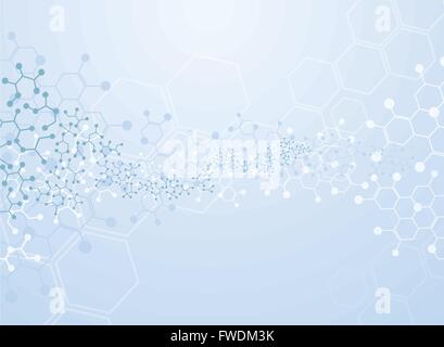 Abstrakte Moleküle medizinischen Hintergrund Stock Vektor