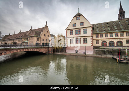 Corbeau Brücke am Ill Straßburg, Elsass, Frankreich, Europa Stockfoto