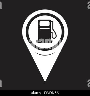 Karte Zeigersymbol Gas Pumpe Stock Vektor