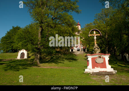 Banská Štiavnica Kalvarienberg Komplex, Slowakei Stockfoto