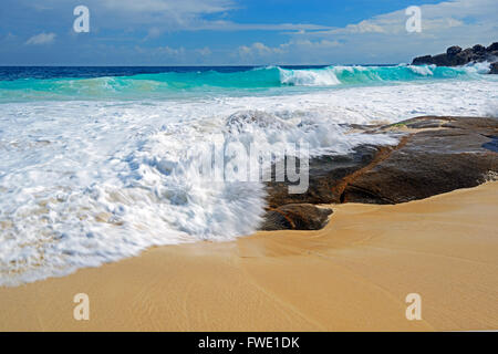 Uhrturm in der Albert Street Ecke Independence Avenue, Hauptstadt Victoria, Insel Mahe, Seychellen Stockfoto