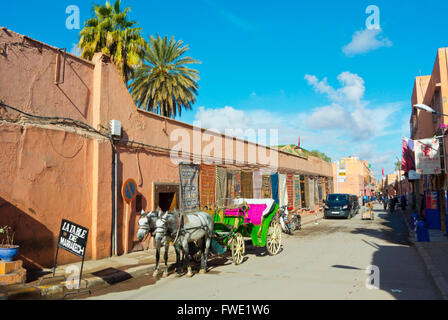 Rue Bahia Bab Mellah, Jüdisches Viertel, Marrakesch, Marokko, Nordafrika Stockfoto