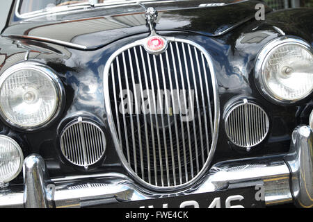 Britische Oldtimer Jaguar Mark 1 mit einem 3,4-Liter-Motor gebaut in den 1960er Jahren der sechziger Jahre Stockfoto