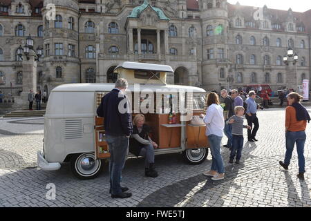 60 Jahre Volkswagen Transporter aus Hannover. Stockfoto