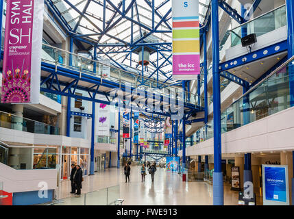 Innere des International Convention Centre (ICC), Birmingham, West Midlands, England, UK Stockfoto