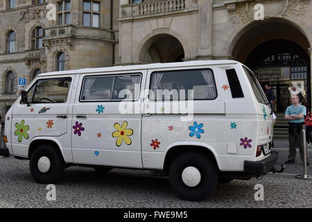 60 Jahre Volkswagen Transporter aus Hannover. Stockfoto