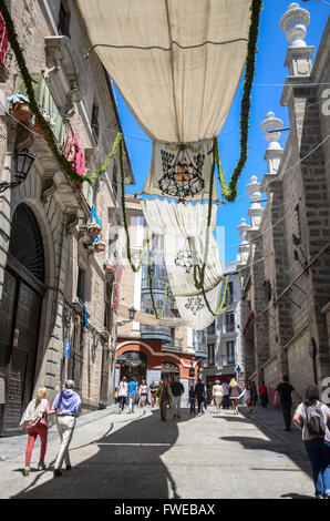 Toledo ist eine Gemeinde in Zentralspanien, 70 km südlich von Madrid. Es ist die Hauptstadt der Provinz Toledo und der au Stockfoto