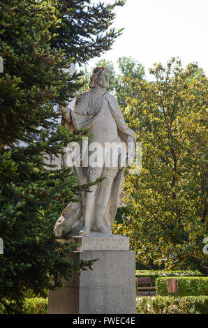 Die Sabatini Gärten (auf Spanisch: Jardines de Sabatini) sind Teil des königlichen Palastes in Madrid, Spanien, und öffnete sich der Pu Stockfoto