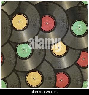 Vinyl Record alten Hintergrund - Vektor-Illustration. EPS 10 Stock Vektor
