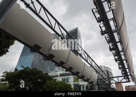 Verkehrs-Sensor-Kameras am Clarke Quay Stockfoto