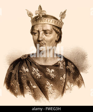 Robert II., der fromme, le Pieux, dem weisen, oder le Sage, König der Franken, Robert II., 972-1031, dimmed der Fro 972-1031, genannt Stockfoto