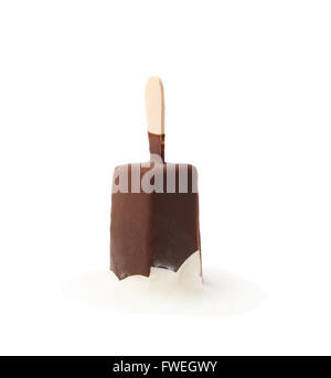 Schoko Vanille-Eis-bar Stockfoto