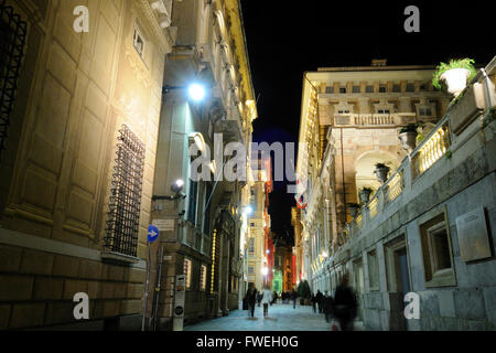 Via Garibaldi-Straße, Strade Nuove, Genua, Ligurien, Italien Stockfoto