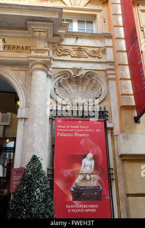 Palazzo Luca Grimaldi, Strada Nuova Museum, Palazzo Bianco Palast, Rolli-Palast-Genua, Ligurien Stockfoto