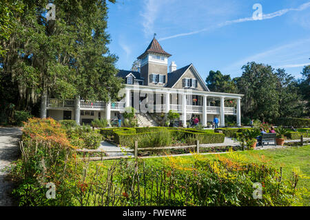 Plantage-Haus in der Magnolia Plantation außerhalb von Charleston, South Carolina, Vereinigte Staaten von Amerika, Nordamerika Stockfoto