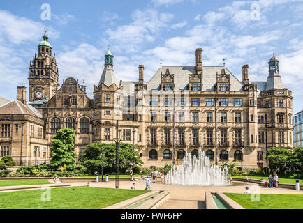 Rathaus in Sheffield, England, Vereinigtes Königreich Stockfoto