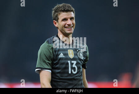 Freundschaftsspiel am Olympia-Stadion Berlin, Deutschland Vs England: Thomas Mueller (GER) Stockfoto