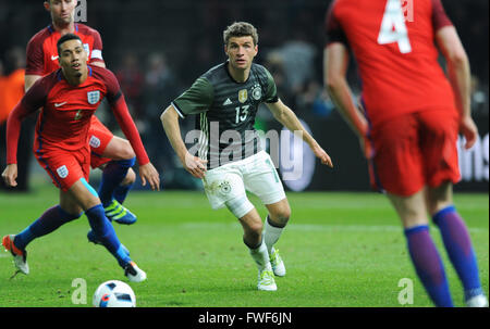 Freundschaftsspiel am Olympia-Stadion Berlin, Deutschland Vs England: Thomas Mueller (GER) Stockfoto