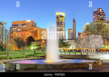 Charlotte, North Carolina, USA. Stockfoto