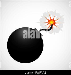 Bombe realistische Symbol Stock Vektor