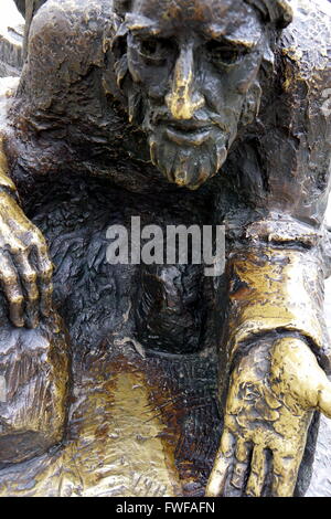 "Zuwanderer", Bronze Skulptur am Battery Park, New York City, NY, USA Stockfoto