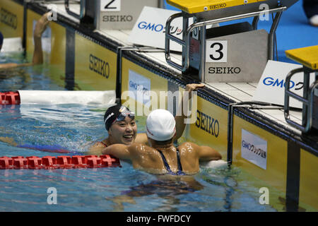 Tokio, Japan. 4. April 2016. Miho Takahashi Schwimmen: Japan schwimmen Meisterschaft (JAPAN schwimmen 2016) Frauen 400 m-einzelner Medley Finale Tatsumi International Swimming Center in Tokio, Japan. Bildnachweis: AFLO SPORT/Alamy Live-Nachrichten Stockfoto