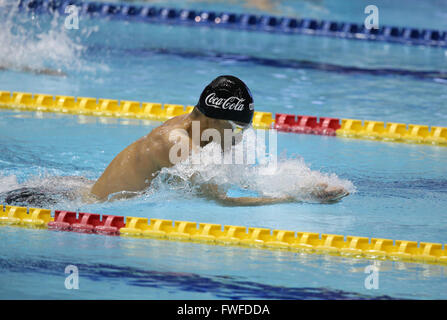 Tokio, Japan. 4. April 2016. Kosuke Kitajima Schwimmen: Japan Meisterschaft (JAPAN schwimmen 2016) Männer Schwimmen 100m Brustschwimmen Halbfinale Tatsumi International Swimming Center in Tokio, Japan. Bildnachweis: AFLO SPORT/Alamy Live-Nachrichten Stockfoto