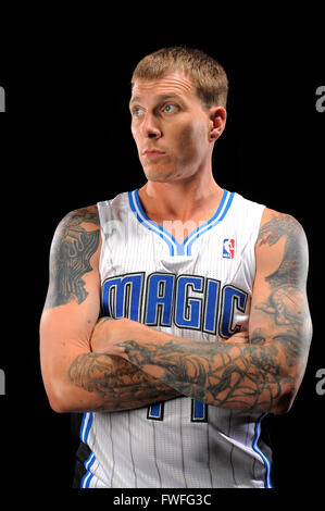 Orlando, FL, USA. 27. Sep, 2010. Orlando Magic Guard Jason Williams (44) bei Orlando Magic Media Day im Amway Center am 27. September 2010 in Orlando, Florida.ZUMA Presse/Scott A. Miller © Scott A. Miller/ZUMA Draht/Alamy Live News Stockfoto