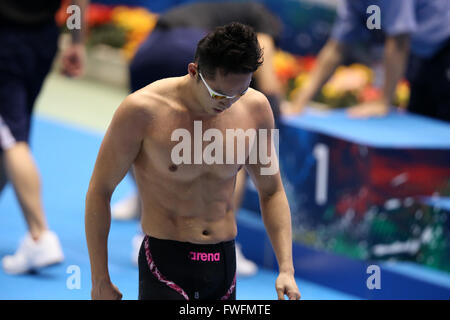 Kosuke Kitajima, 5. April 2016 - Schwimmen: Japan Meisterschaft (JAPAN schwimmen 2016) Männer Schwimmen 100 m Brustschwimmen Finale Tatsumi International Swimming Center in Tokio, Japan. (Foto: AFLO SPORT) Stockfoto