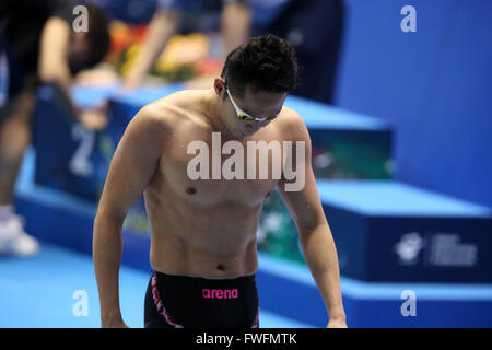 Kosuke Kitajima, 5. April 2016 - Schwimmen: Japan Meisterschaft (JAPAN schwimmen 2016) Männer Schwimmen 100 m Brustschwimmen Finale Tatsumi International Swimming Center in Tokio, Japan. (Foto: AFLO SPORT) Stockfoto