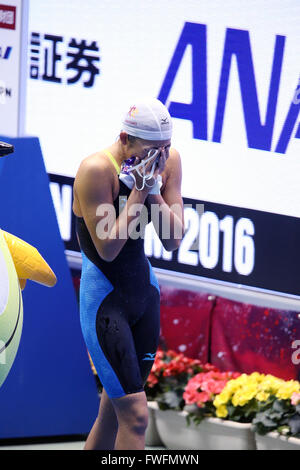 Rikako Ikee, 4.-10. APRIL 2016 - Schwimmen: Japan Meisterschaft (JAPAN schwimmen 2016) Frauen Schwimmen 100m Schmetterling-Finale Tatsumi International Swimming Center in Tokio, Japan. (Foto: AFLO SPORT) Stockfoto