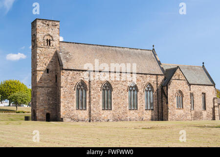 St.-Petri Kirche, Monkwearmouth, Sunderland, England, UK. Eine der ersten Stein der britischen Kirchen. Stockfoto