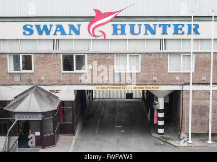 Swan Hunter in Wallsend, Newcastle Upon Tyne, UK Stockfoto