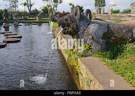 Wasser-Becken, Wasser Tempel Tirta Gangga, Bali, Indonesien Stockfoto