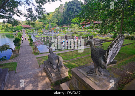 Wasser-Becken, Wasser Tempel Tirta Gangga, Bali, Indonesien Stockfoto