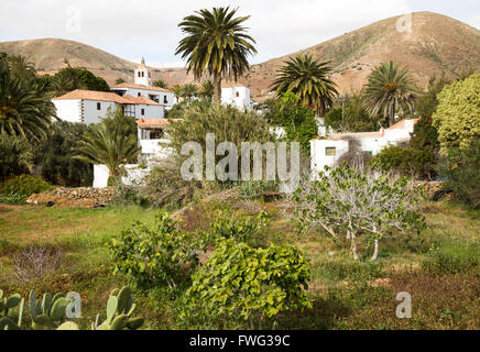 Historische Dorfkirche von Iglesia de Santa Maria, Betancuria, Fuerteventura, Kanarische Inseln, Spanien Stockfoto