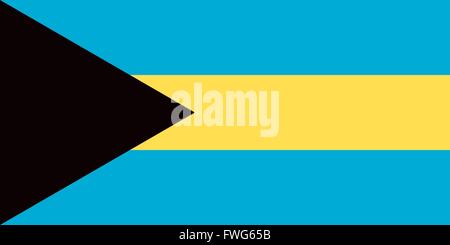 Bahamas Flagge Stock Vektor