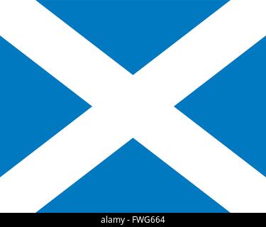 Schottland Flagge Stock Vektor