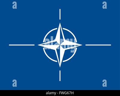 NATO-Flagge Stock Vektor