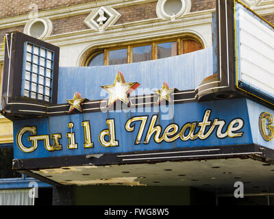 Guild Theatre ist das letzte Einzelbild-Theater in der Innenstadt von Portland, Oregon, 1927 fertiggestellt. Stockfoto