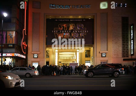 Kino auf dem Hollywood Boulevard Stockfoto