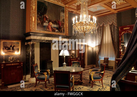 Die Waisen-Kammer im Inneren das königliche Palais in Amsterdam, Niederlande. Stockfoto