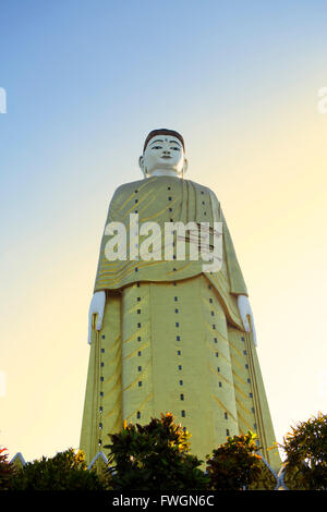 Bodhi Tataung Laykyun Sekkya stehende Buddha-Statue, Monywa, Sagaing, Myanmar (Burma), Südost Asien Stockfoto