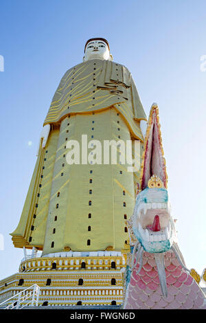 Bodhi Tataung Laykyun Sekkya stehende Buddha-Statue, Monywa, Sagaing, Myanmar (Burma), Südost Asien Stockfoto