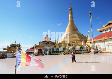 Kyaik Tan Lan-Pagode in Mawlamyine, Mo, Myanmar (Burma), Südost-Asien Stockfoto